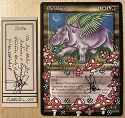 MTG Phelddagrif Alter Altered Sketch Art Amy WEBER Magic - Image 1