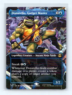 Donatello, Gadget Master (Borderless) Rare Teenage Mutant Ninja Turtles 212 NM - Image 1