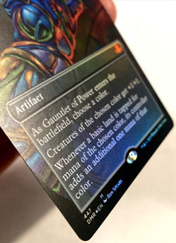 MTG Gauntlet Of Power BORDERLESS FOIL Dominaria Remastered 447 NM - Image 2