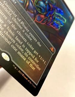MTG Gauntlet Of Power BORDERLESS FOIL Dominaria Remastered 447 NM - Image 3