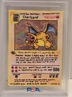 1999 Charizard Pokemon Game First Edition Holo Rare - 1 of 1 Custom - Image 2