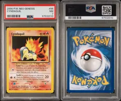 Pokemon TCG Cyndaquil 56 Neo Genesis NM PSA 7 2000 - Image 3