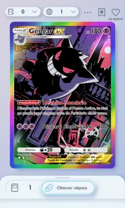Pokemon TCG Pocket - Gengar EX - 2 stars (Rainbow) [ESP] - Image 1