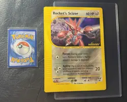 2002 ROCKETS SCIZOR 4 Pokemon BEST OF WINNER PROMO JUMBO VINTAGE CARD NINTENDO - Image 1