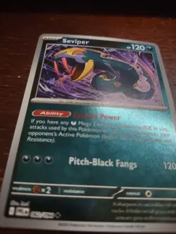 Seviper 062/094 Me02: Phantasmal Flames Reverse Holo pokemon card - Image 2