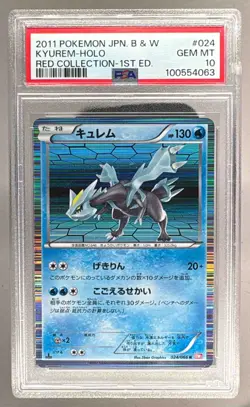 100554063 Kyurem 2011 Japanese Pokemon Black White 1st Edition Red #024 PSA 10 - Image 1