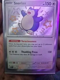 Pokemon 2024 SV Paldean Fates PAF en Snorlax #202/091 - Image 1