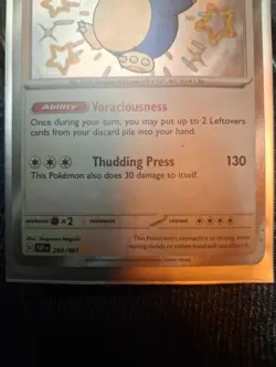Pokemon 2024 SV Paldean Fates PAF en Snorlax #202/091 - Image 3