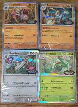 Pokemon Perfect Order Prerelease Stamped Promo FULL SET all four Sealed 40 cards - Image 1