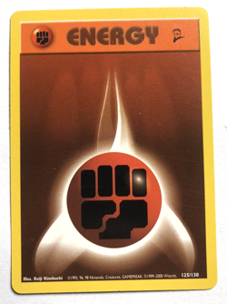 Fighting Energy 125/130 Base Set 2 Pokemon NEAR MINT NM - Image 1