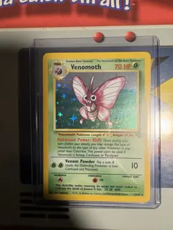 Pokemon Venomoth 13/64 Jungle Holo Rare 70 HP Card 1999 English - Image 1