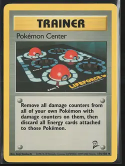 Pokemon Center 114/130 - Base Set 2 - PTCG - LP - Image 1