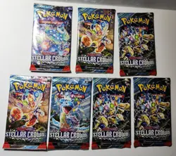 Pokemon scarlet and Violet x7 stellar Crown brand new factory sealed booster... - Image 3