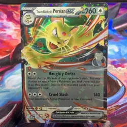 Team Rocket's Persian ex DRI 150/182 Pokemon Destined Rivals NM/M - Image 1