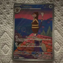 Pokemon Watchog Illustration Rare Holo Sv: White Flare 153/086 2025 90 HP - Image 1