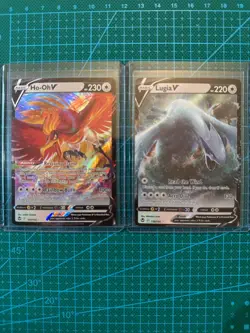 Pokemon TCG Lugia V 138/195 & Ho-Oh V 140/195 Ultra Rare Silver Tempest English - Image 1