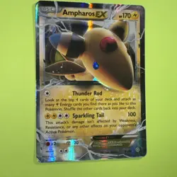 Ampharos EX - Holo 27/98 Ultra Rare Pokemon XY - Ancient Origins NM - Image 2