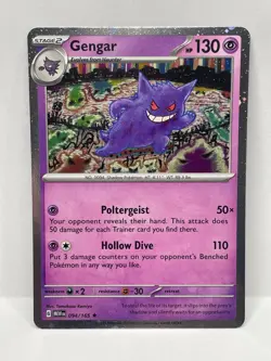 Pokemon TCG 151 Gengar Cosmos Holo Promo - Image 1