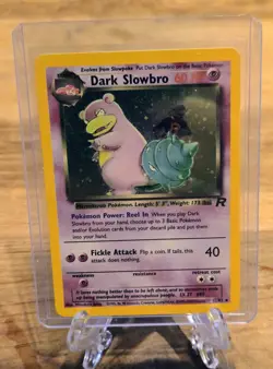 Dark Slowbro 12/82 Holo Pokemon Team Rocket TCG NM - Image 1