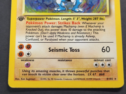 Base Set 1st edition Pokemon TCG Machamp 8/102 Rare Holo HP/DMG - Image 5