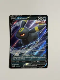 Pokemon Umbreon V Single Strike Promo Full Art Holo SWSH203 Sword & Shield HP200 - Image 1