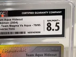 Pokemon Team Aqua Hideout 78/95 Team Magma vs Team Aqua Reverse Holo CGC 8.5 - Image 4
