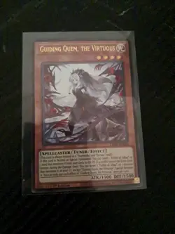 Yugioh Guiding Quem, The Virtuous CH01-EN006 Ultra Rare 1st Edition Near Mint - Image 1