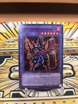 Yugioh D/D/D-Flammenkonig Dschingis OP19-DE009 Super Rare - Image 1
