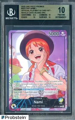 2025 One Piece Promos OP11041 Nami L Whole Cake Island Arc BGS 10 PRISTINE - Image 1