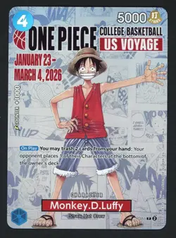 One Piece Promo College Basketball US Voyage #P-055 Monkey D. Luffy - Image 1