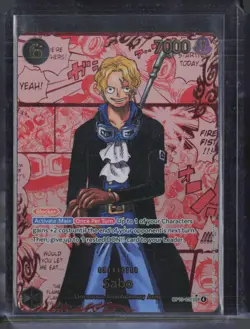 One Piece Carrying On His Will Red #OP13-120 Manga Sabo - Image 1