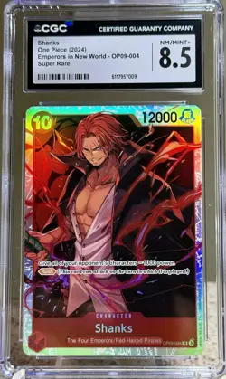 Shanks #004 - OP09-004 Emperors in the New World Foil - One Piece TCG - CGC 8.5 - Image 1