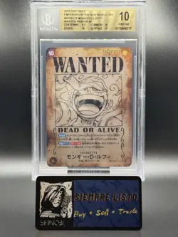 2024 One Piece Luffy OP05-119 Wanted Poster SP BGS 10 Pristine Japanese - Image 1
