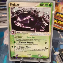 Pokemon Muk ex Ultra Rare Holo EX Dragon 100 HP 96/97 English Card - Image 1