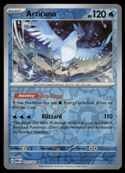 Articuno 144/165 - S&V 151 - Reverse Holo Rare - Pokemon TCG Card NM - Image 1
