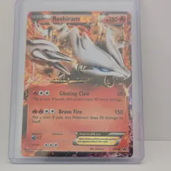 Pokemon Reshiram EX BW36 Black & White Promo Holo Basic 180HP Dragon Card - Image 1