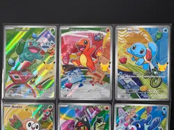 First Partner Illustration Collection 6 cards inc Squirtle,Charmander,Bulbasaur - Image 3