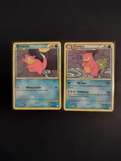 Slowpoke And Slowbro Heartgold Soulsilver Connecting Art Pokemon Card Lot - Image 1