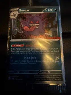 Pokemon Gengar GameStop Promo POR 050/088 Holo 130 HP Mind Jack Card - Image 2