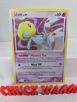 Uxie - 18/123 - Pokemon Mysterious Treasures Holo Card LP - Image 1
