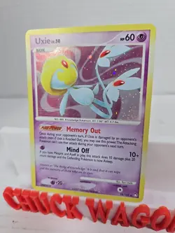 Uxie - 18/123 - Pokemon Mysterious Treasures Holo Card LP - Image 2