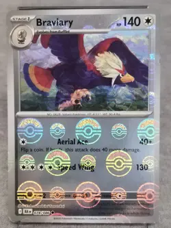 Braviary 78/86 Black Bolt Poke Ball Reverse Holo Pokemon Card - Image 1