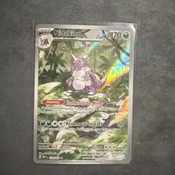 Pokemon TCG Nidoking Scarlet & Violet 151 Illustration Rare Card 174/165 - Image 1