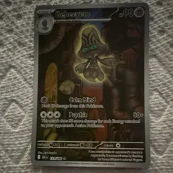 Pokemon Beheeyem Rare BLK EN 121/086 2025 90 HP 80+ Attack Psychic Card - Image 1
