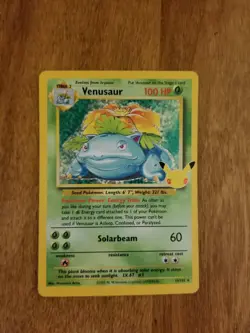 VENUSAUR 15/102 Celebrations 25th Anniversary Classic Collection Pokemon Card NM - Image 1