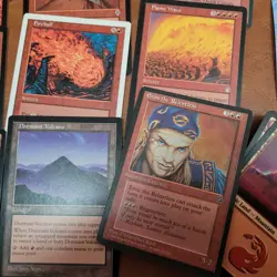 Custom Commander MTG Deck Magic = Eron , the Relentless Mono Red BURN SPELLS 5/2 - Image 1