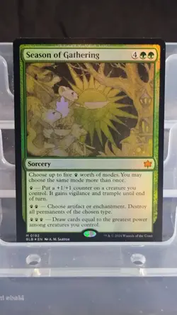 Magic: The Gathering Season of Gathering Sorcery Foil Green Bloomburrow 2024 - Image 1