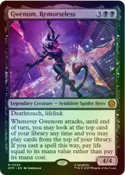 1 x Gwenom, Remorseless - Foil - Marvel's Spider-Man - LP - MTG - Image 1