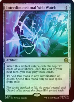 1 x Interdimensional Web Watch - Foil - Marvel's Spider-Man - LP - MTG - Image 1