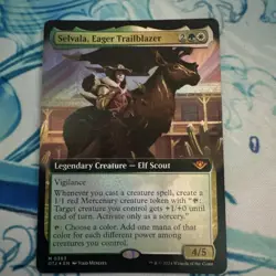 Selvala, Eager Trailblazer (Ext Art Foil) 0363 M MTG Outlaws of Thunder Junction - Image 1